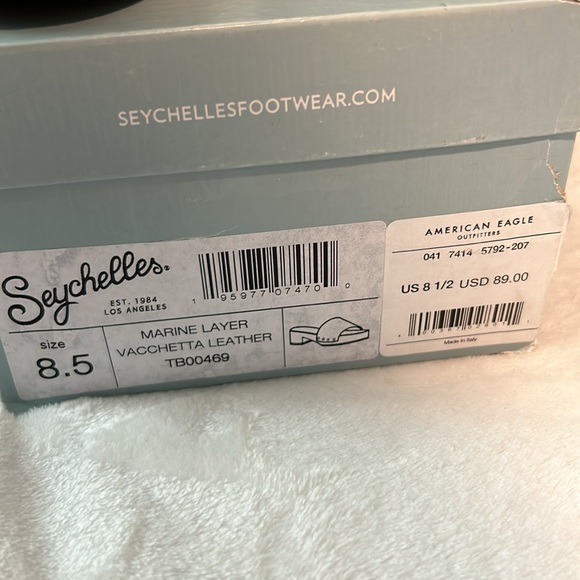 NIB Seychelles Marine Layer Vacchetta Leather - Picture 4 of 8
